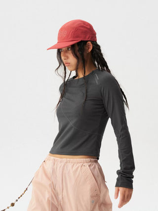 [Monterest] Slim Fit Panel Long Sleeve T-Shirt