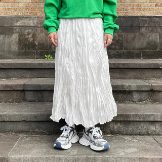 Wrinkle long skirt