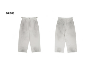 [MASONPRINCE] Distressed Ripstop Curved Pants