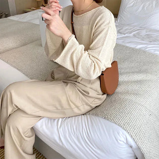wave boat neck knit
