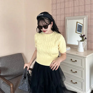 Cable sweater