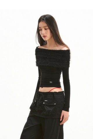 [NOTAWEAR] Lace Off shoulder Top