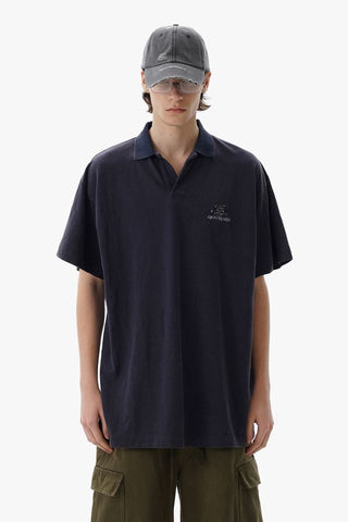 [MASONPRINCE] Embroidered Polo Shirt