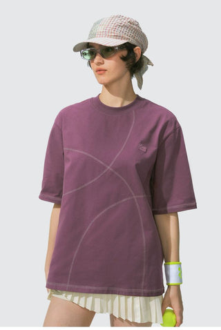 [Monterest] 7A Antibacterial Stitch Panel Relaxed Tee