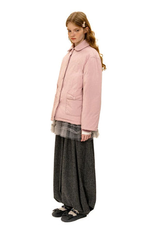 [Moromoro2] Bow Pocket Down Jacket