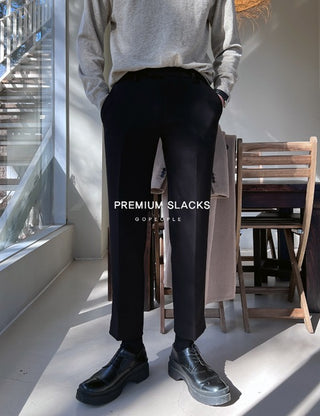 River Side Banding Thick Slacks (5 colors)