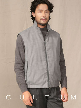 [CULTUM] Wool Lined Stand Collar Vest
