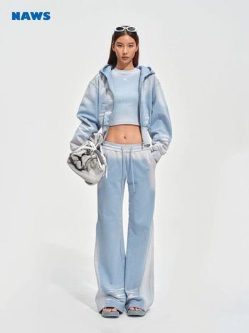 [NOTAWEAR] Sand Washed Flare Sweatpants