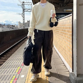 Cargo fleece pants