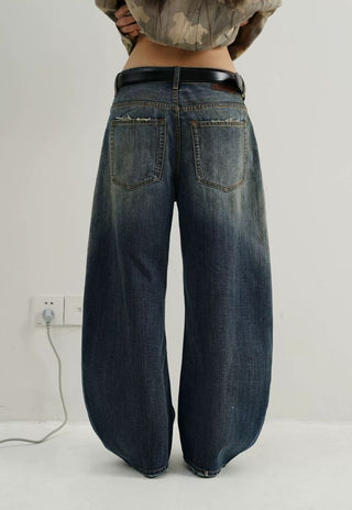 MASONPRINCE Distressed Curved Denim
