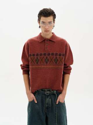 [MASONPRINCE] Fair Isle Wool Sweater