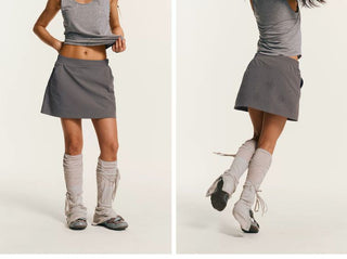 [Monterest] Quick-Dry Outdoor Skort with Totem Print