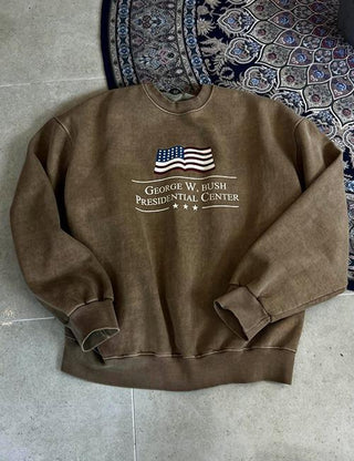 GEORGE W. Pigment Brushed Fleece Sweatshirt (4 colors)