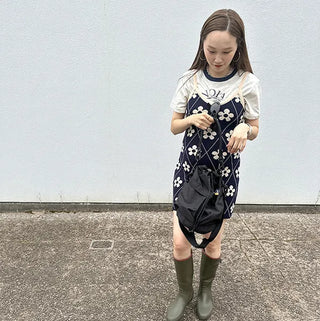 Flower mini dress