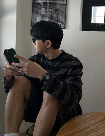 Beyond Cool Striped Long Sleeve Knit Tee (3 colors)