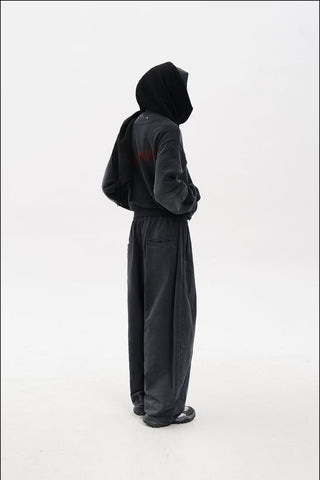 [MASONPRINCE] Double-layer Loose Sweatshirt Set