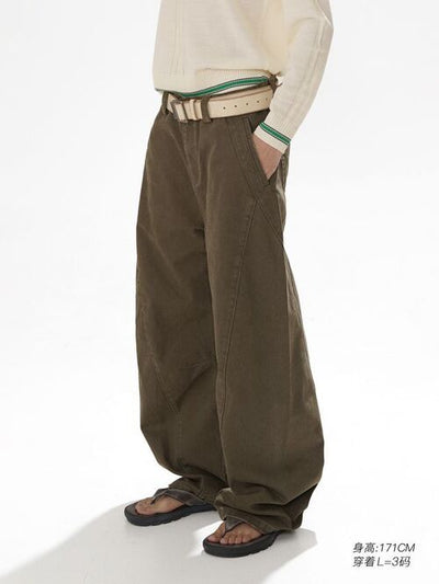 [MASONPRINCE] Heavy Beaded Canvas Pants