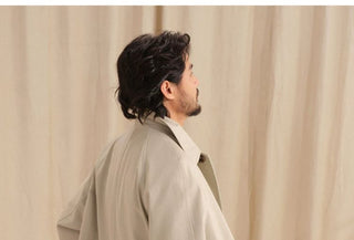 [CULTUM] Washed Cotton Balmacaan Coat