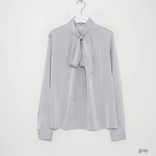 Tie blouse