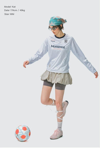 [Monterest] Reflective Print Bubble Sports Skirt