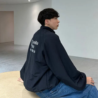 Lettering Nylon Jumper