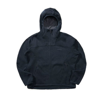 [Monterest] Fleece-Lined Hooded Zip-Up Cardigan