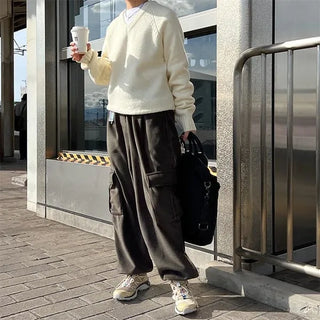 Cargo fleece pants