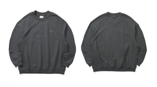 [Monterest] Relaxed Fit Logo Embroidered Sweatshirt