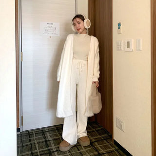 Soft long cardigan
