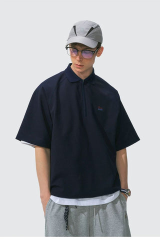 [Monterest] Quick-Dry Half-Zip Polo Shirt