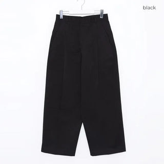 Pintuck Wide Chino Pants