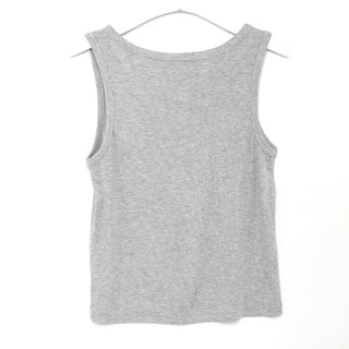 Ribbed button tank top