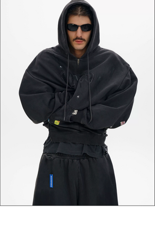 [MASONPRINCE] Patchwork Heavyweight Hooded Jacket/Pant