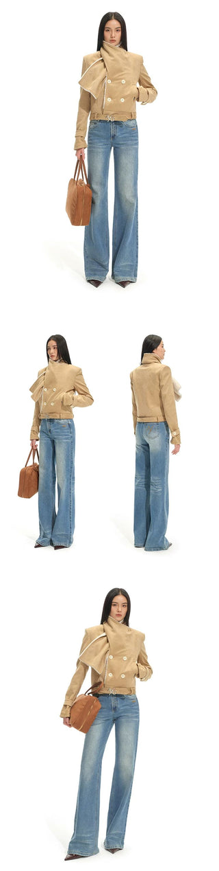 [NOTAWEAR] Natural Waist Straight Leg Jeans