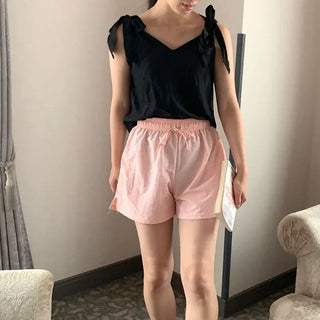 Ribbon sleeveless blouse