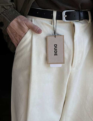 DUDE Heavy Cotton Elastic Waist Pants (3 colors)