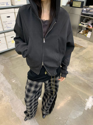 NEVERSEEZ Plaid Loose Fit Trousers