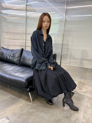 [NeverSeez] Strappy Spliced Midi Dress