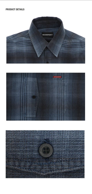 MASONPRINCE Washed Plaid Shirt