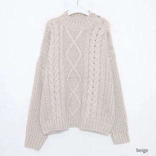 Shoulder slit knit