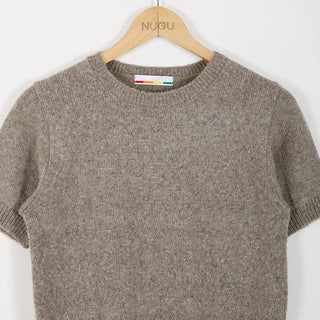 cream half sleeve knit