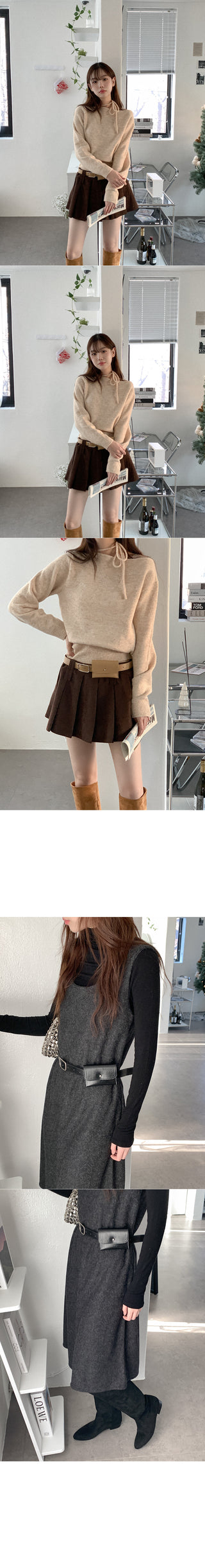 Leather belt bag
