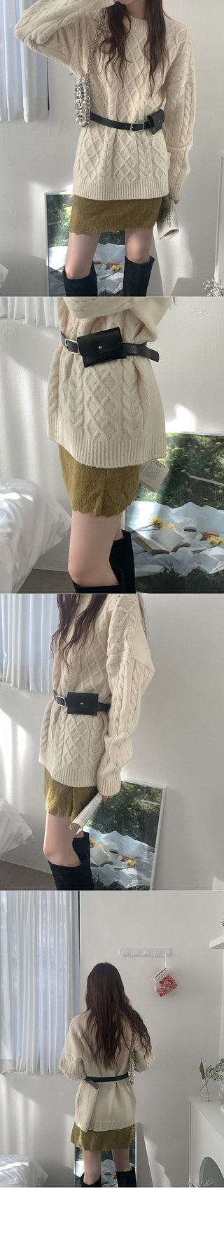 Leather belt bag