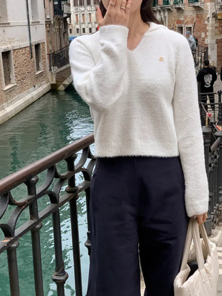 Cropped sailor collar knit (2c)