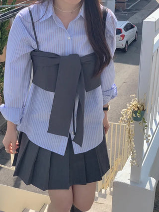Loose-fit striped shirt