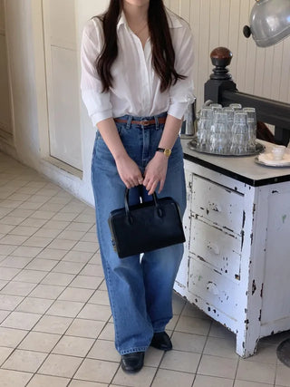 Silky Loose Fit Shirt Blouse