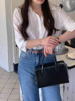 Silky Loose Fit Shirt Blouse