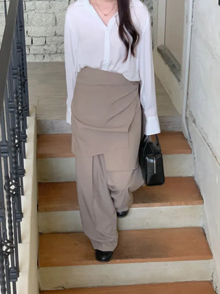 Silky Loose Fit Shirt Blouse
