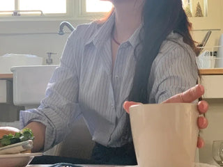 Loose-fit striped shirt