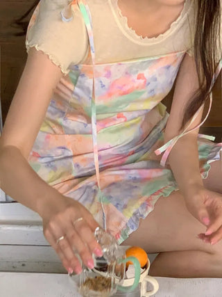 Mini bustier dress